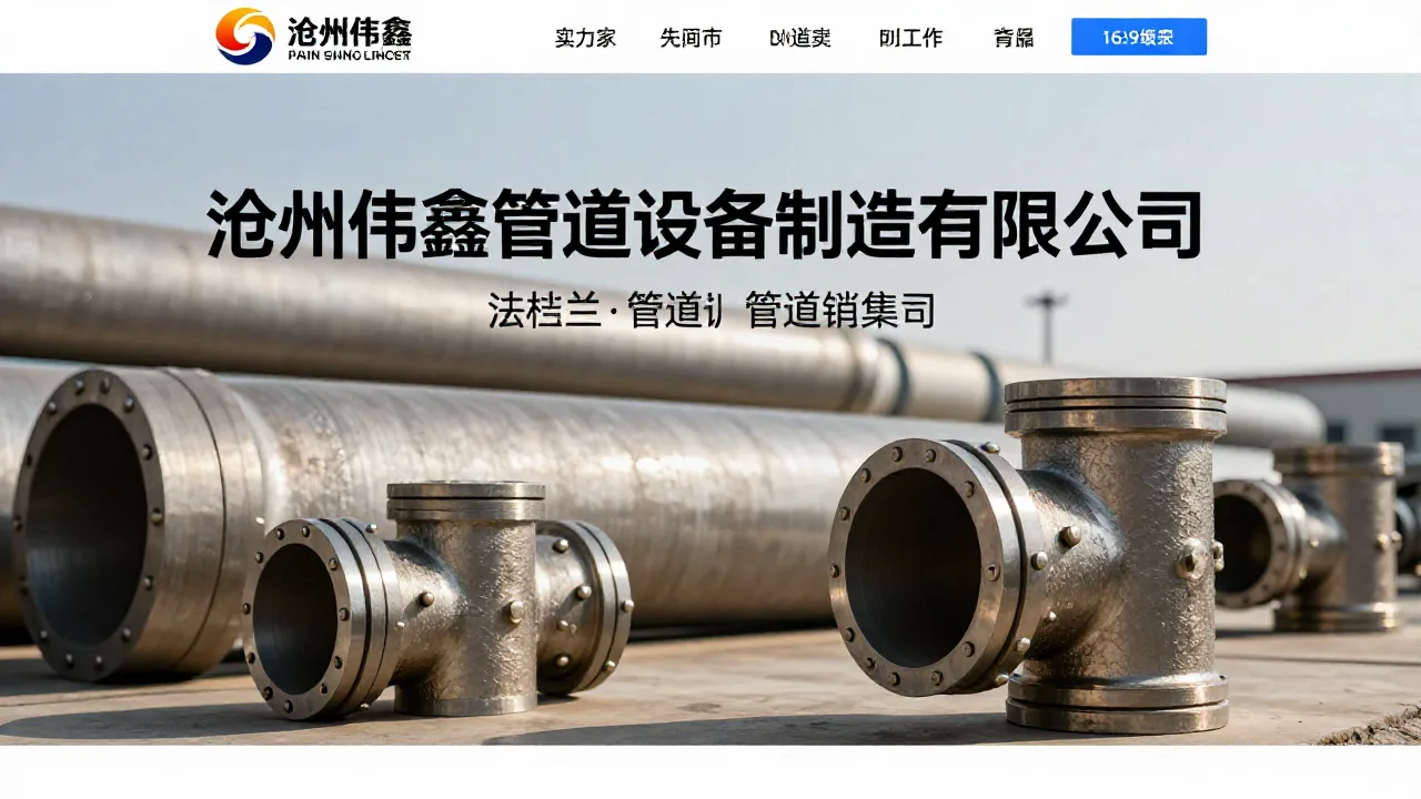 沧州伟鑫管道设备制造有限公司 首页主视觉